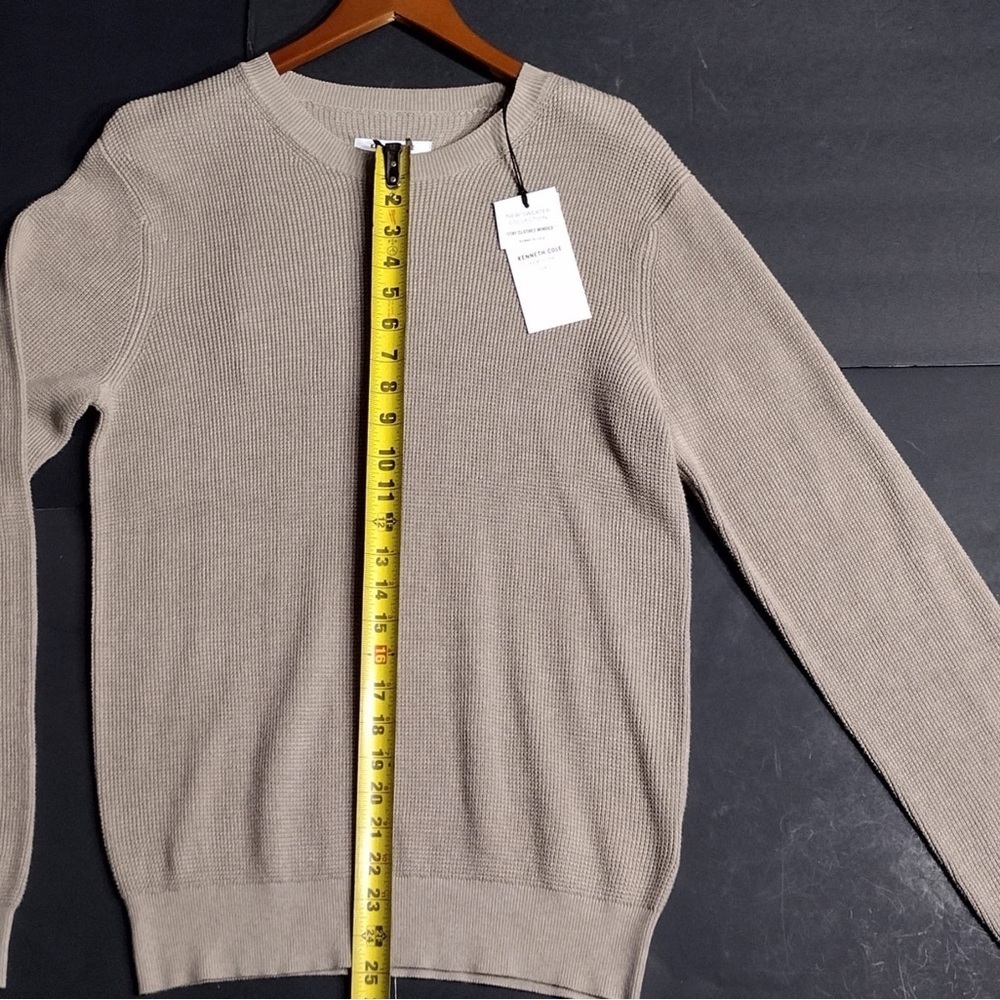 Keneth cole Elegant Tan men Sweater size M brand new w tags - Picture 9 of 10